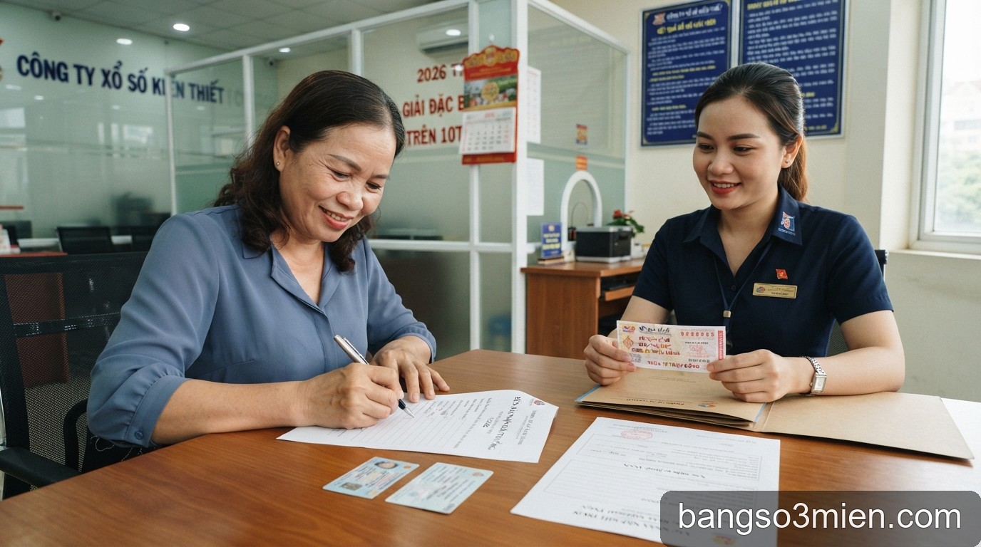 Hướng dẫn chi tiết thủ tục nhận giải thưởng xổ số trên 10 triệu đồng - 2
